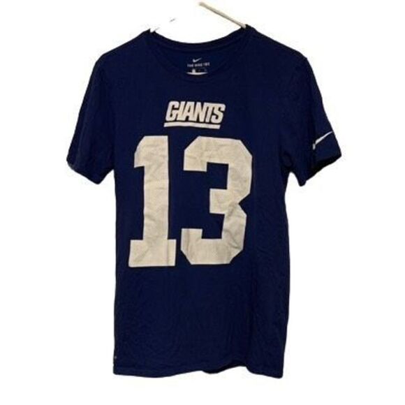 New York Giants Odell Beckham Jr. Size Small Athletic Cut Dri-Fit The Nike Tee - Picture 1 of 5